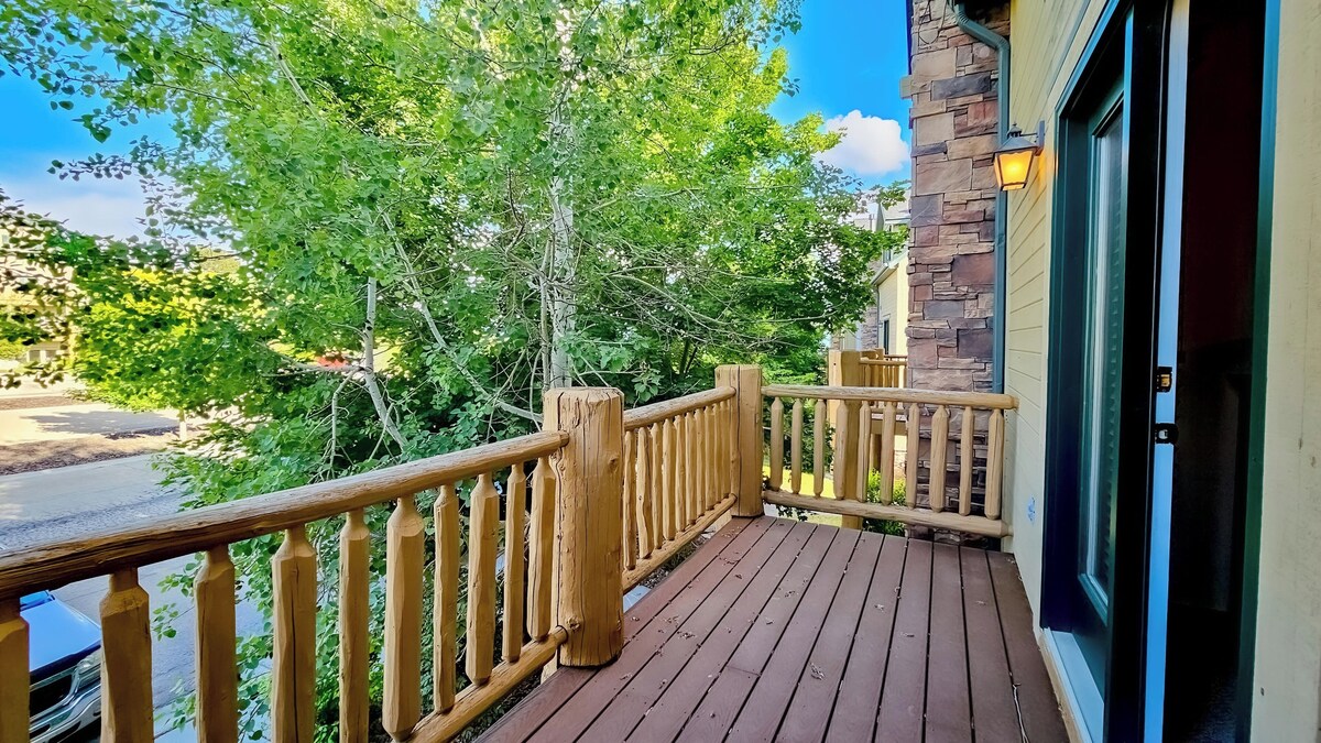 Relax on the private deck.