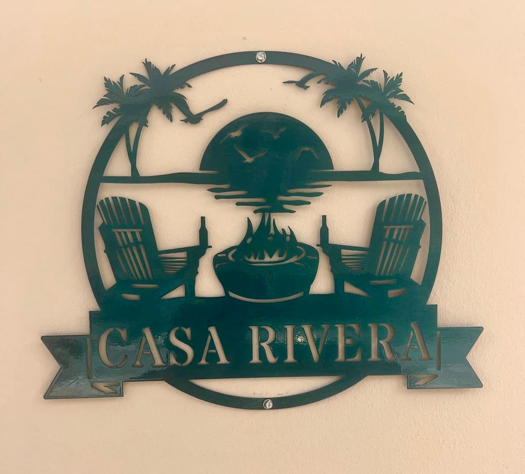 Casa Rivera Logo and Metal Sign