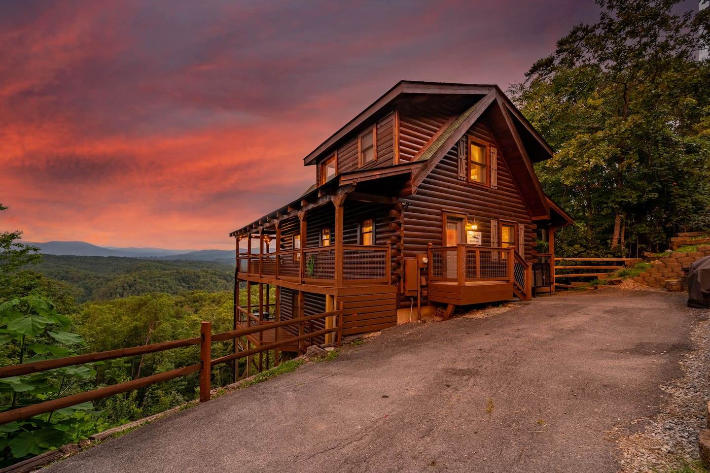 You see the view as you arrive