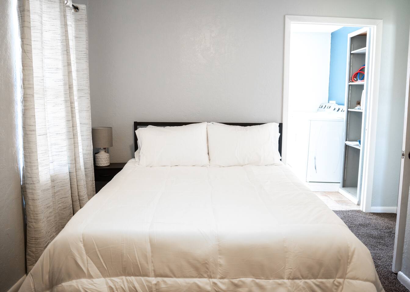 Inviting queen bedroom—perfect for friends, family, or extra guests.