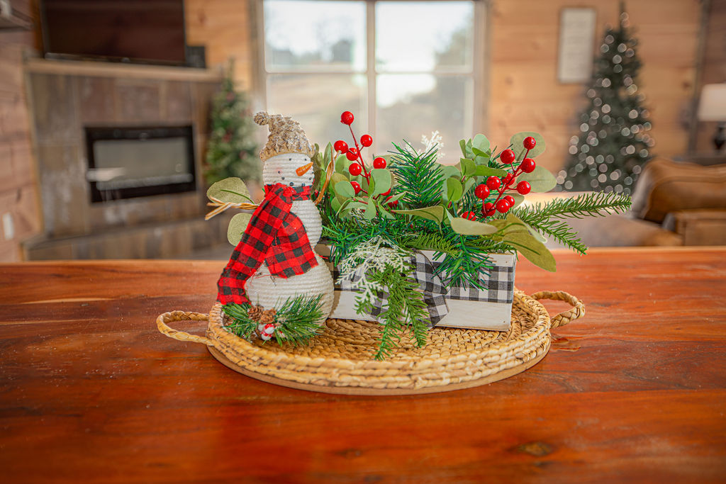 Enjoy the beautiful holiday decorations.