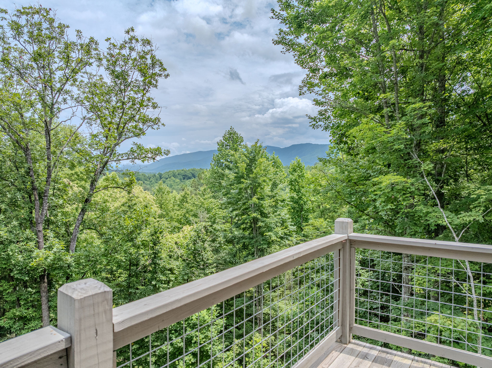 The outdoor spaces invite guests to slow down and enjoy the mountain setting.