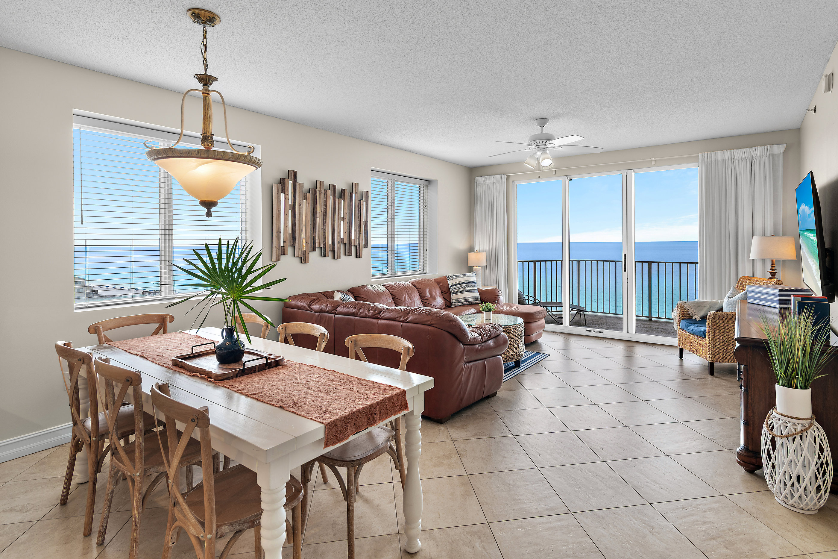 Welcome to Majestic Sun A701 - This 7th Floor, Corner-Unit Condo offers expansive views from multiple angles of sugary white sands and crystal clear waters of the Emerald Coast!