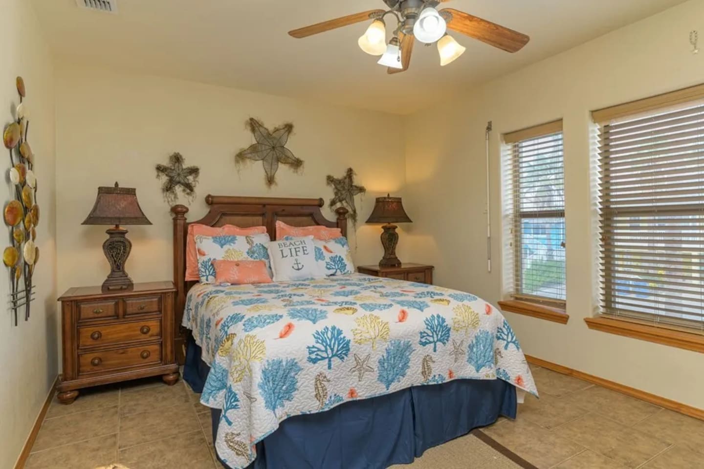 Master bedroom offers sleep luxury with an attached dual vanity bath.