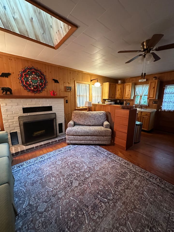 Enjoy the cozy glow of a wood-burning fireplace! We provide Duraflame-style logs for ambiance. You’re welcome to bring firewood if you’re experienced. Home has both gas & electric heat for comfort.