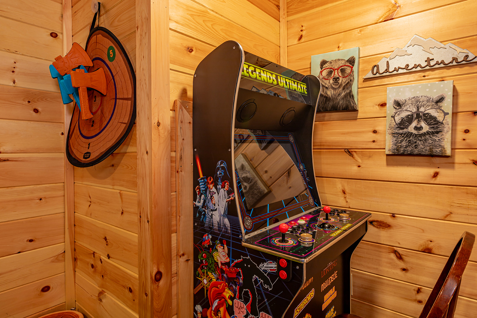 Kids Bunk Room with arcade game