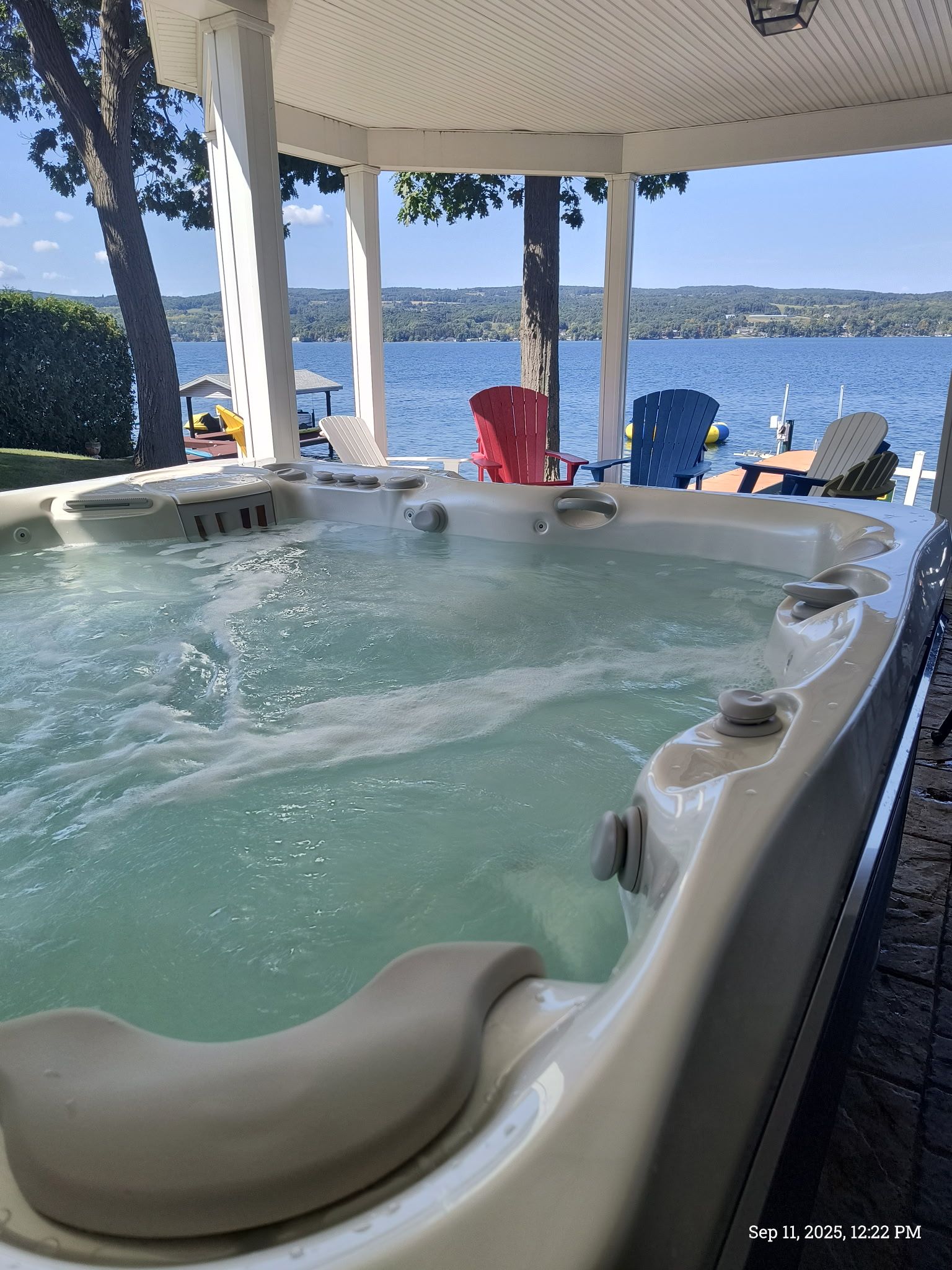 Brand new saltwater hot tub