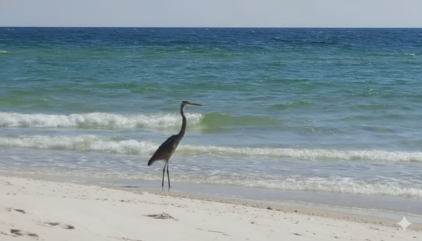 Directly on the sands, this beachfront building offers unparalleled access to the shore and stunning coastal views.