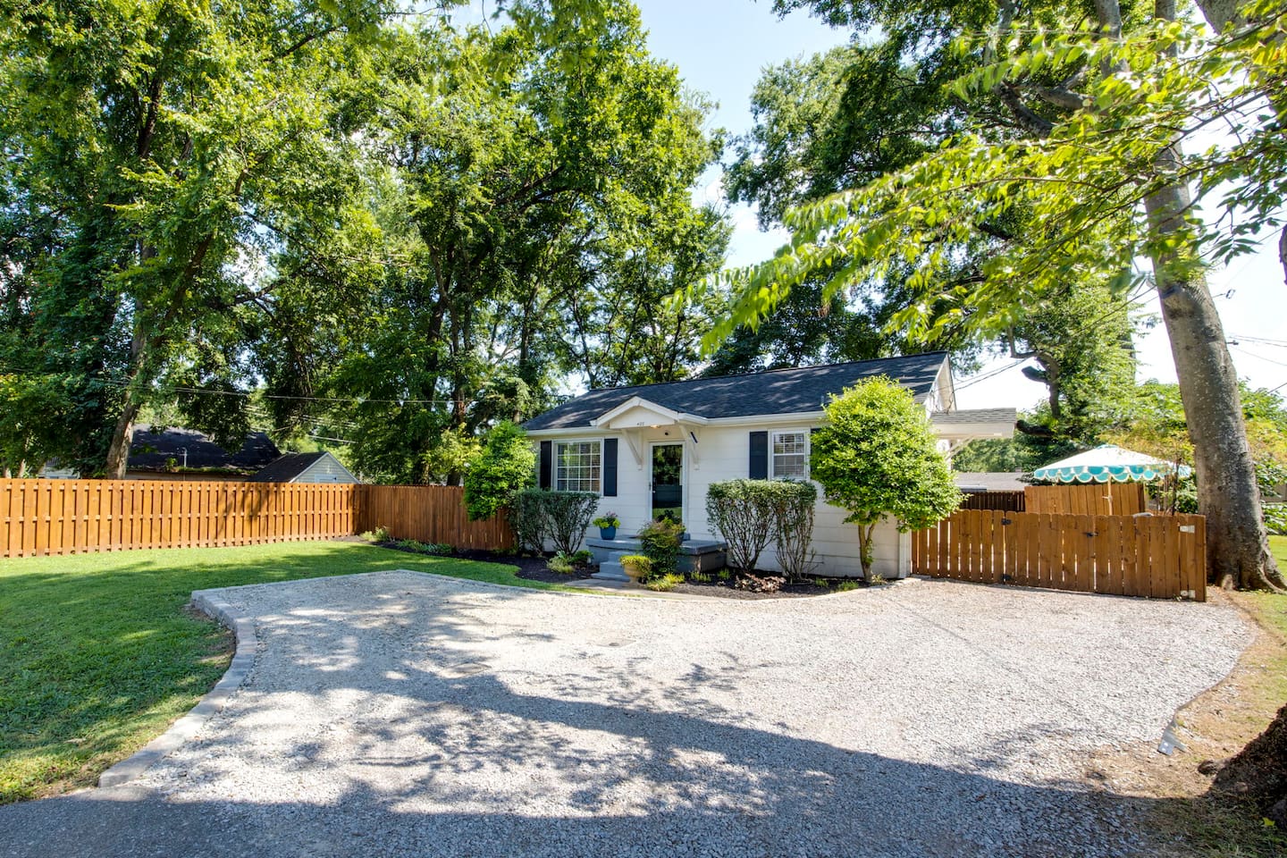 We can't wait to welcome you for a sweet Southern getaway - Wilding House is your ideal Franklin home base. Parking pull-off shown, along with parking in the driveway.
