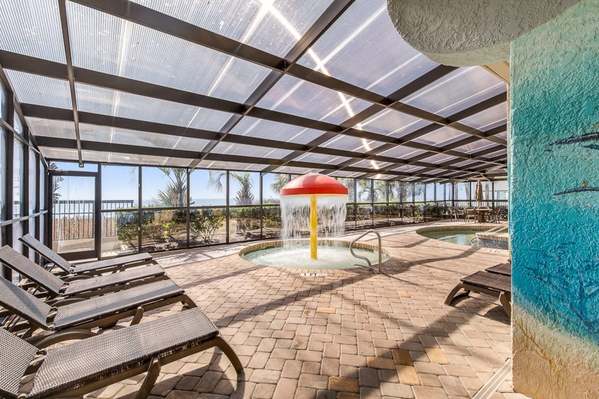 Cool off and unwind in the sparkling outdoor pool