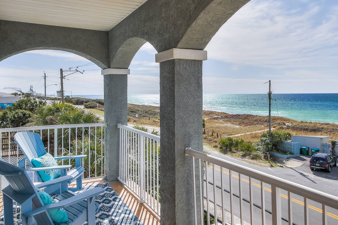 Have a cup of coffee from your own private mini Keurig machine and enjoy these incredible ocean views!