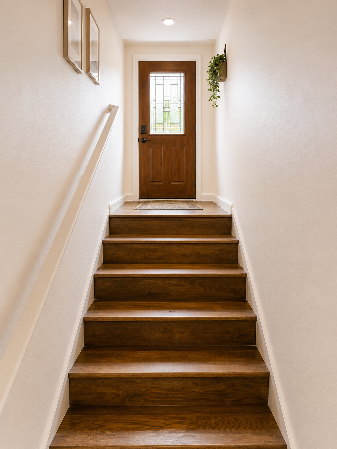 Interior stairs leading outside