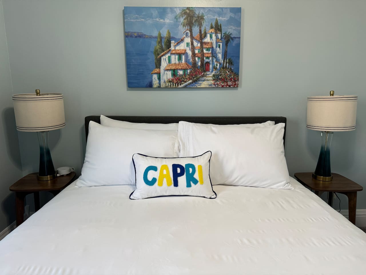 All of our bedrooms offer comfortable beds, Roku smart TVs, convenient bedside lighting and outlets, fans and noise machines.