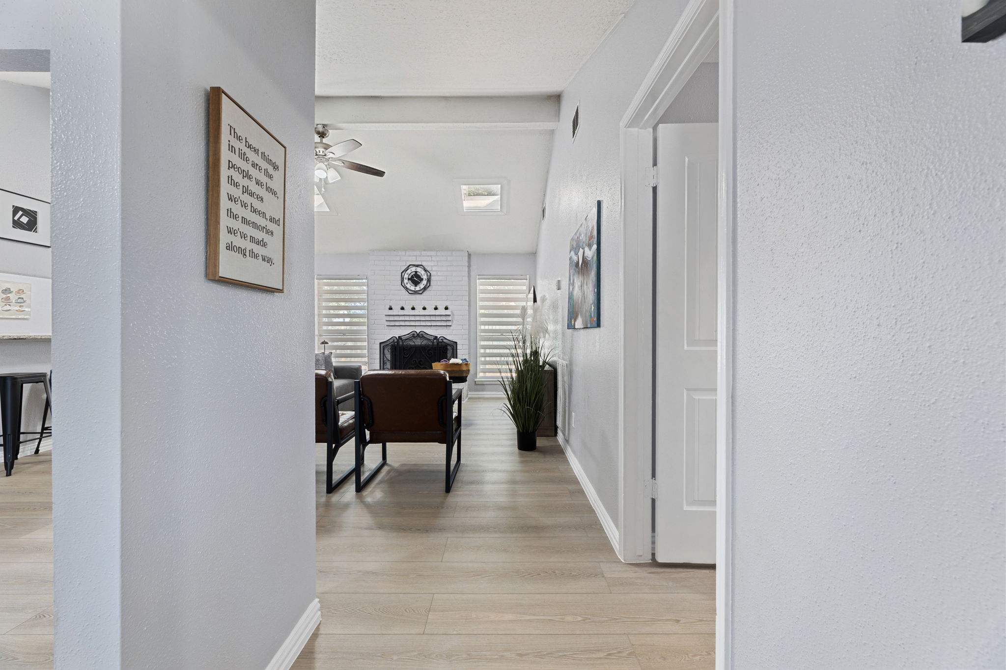 Private, well-lit entrance for easy access and safety