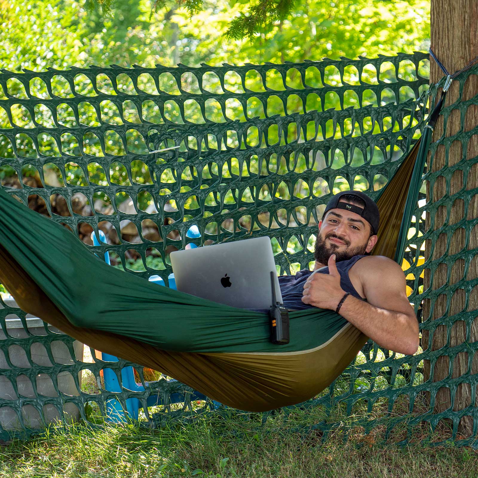 Outdoor gathering area at Paradise Escape