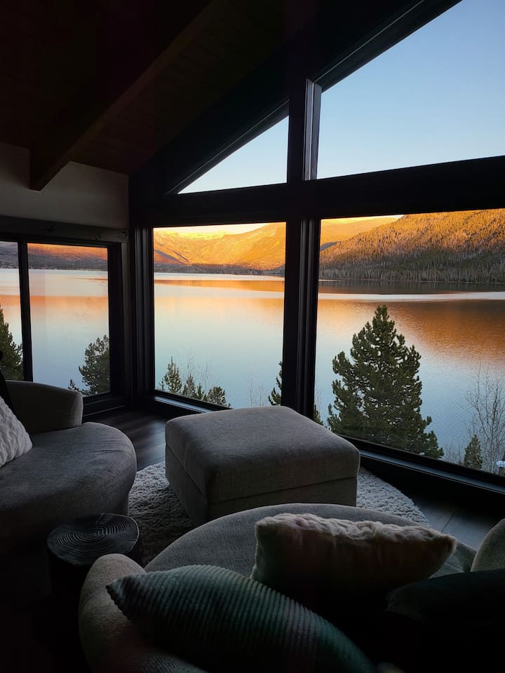 Golden hour is a favorite time for relaxing with these views!