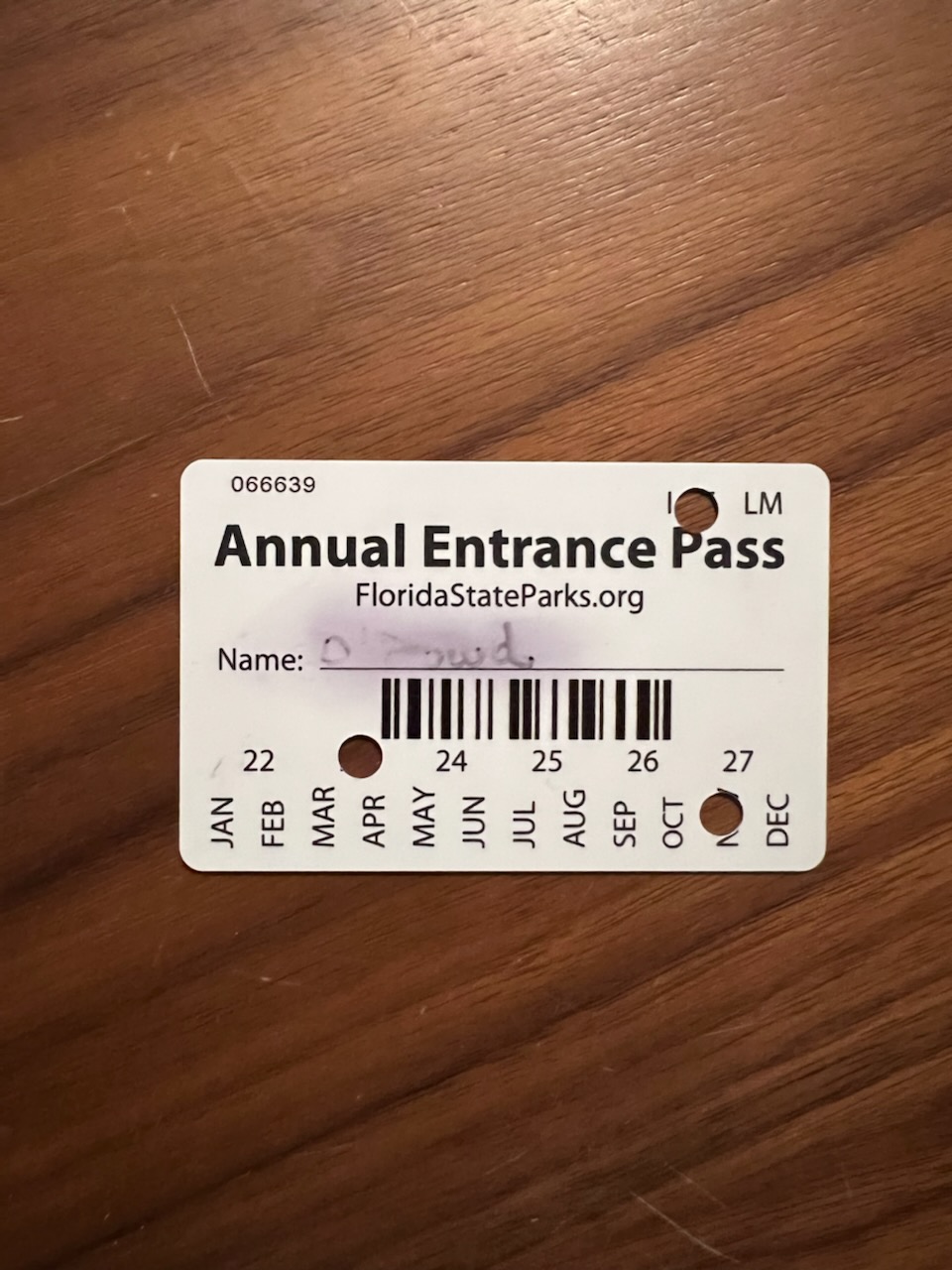Park pass
