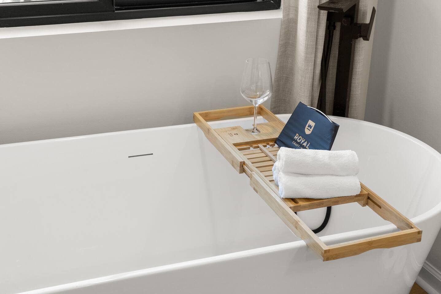 Bathtub tray—perfect for a relaxing soak