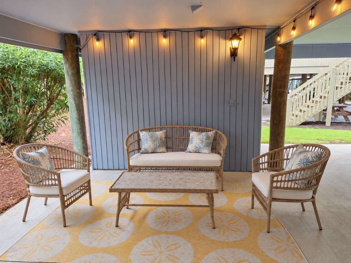 Outdoor space to gather and unwind