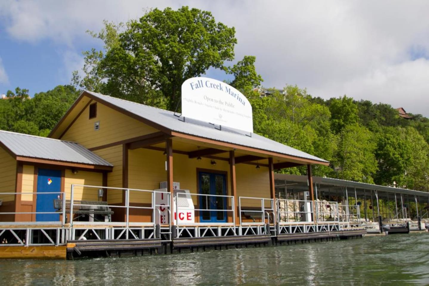 Fall Creek Marina- located within a 2 minute drive from the unit- Boat Rentals, Fishing Rentals, Dock Fishing, Bait