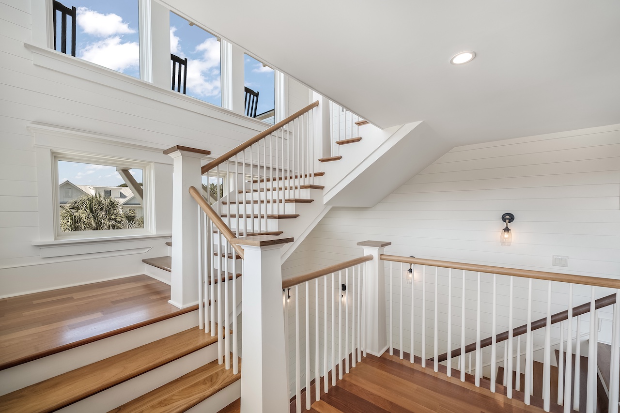 main stairs Shore Thing | 4001 Palm Blvd | Isle of Palms, SC | IOP Escapes
