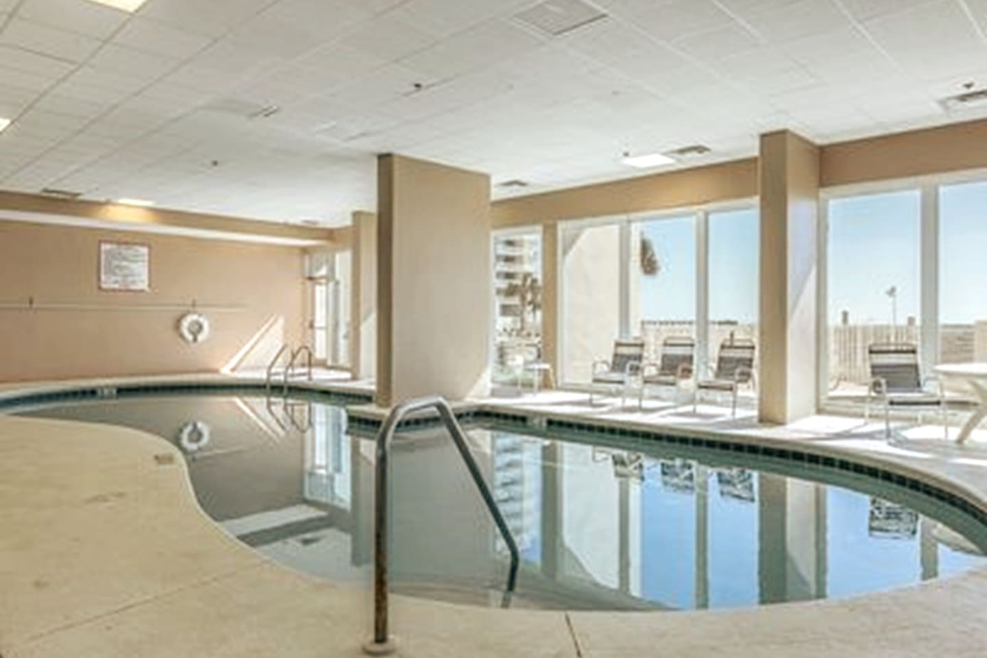 If the weather turns bad visit the indoor pool.