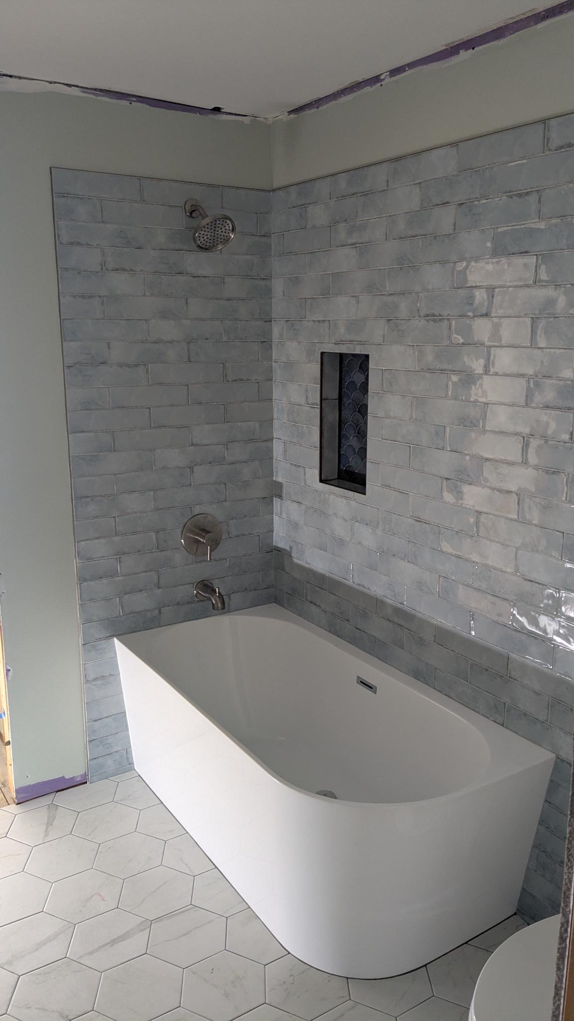 Nice large tub in the Jack and Jill bathroom.