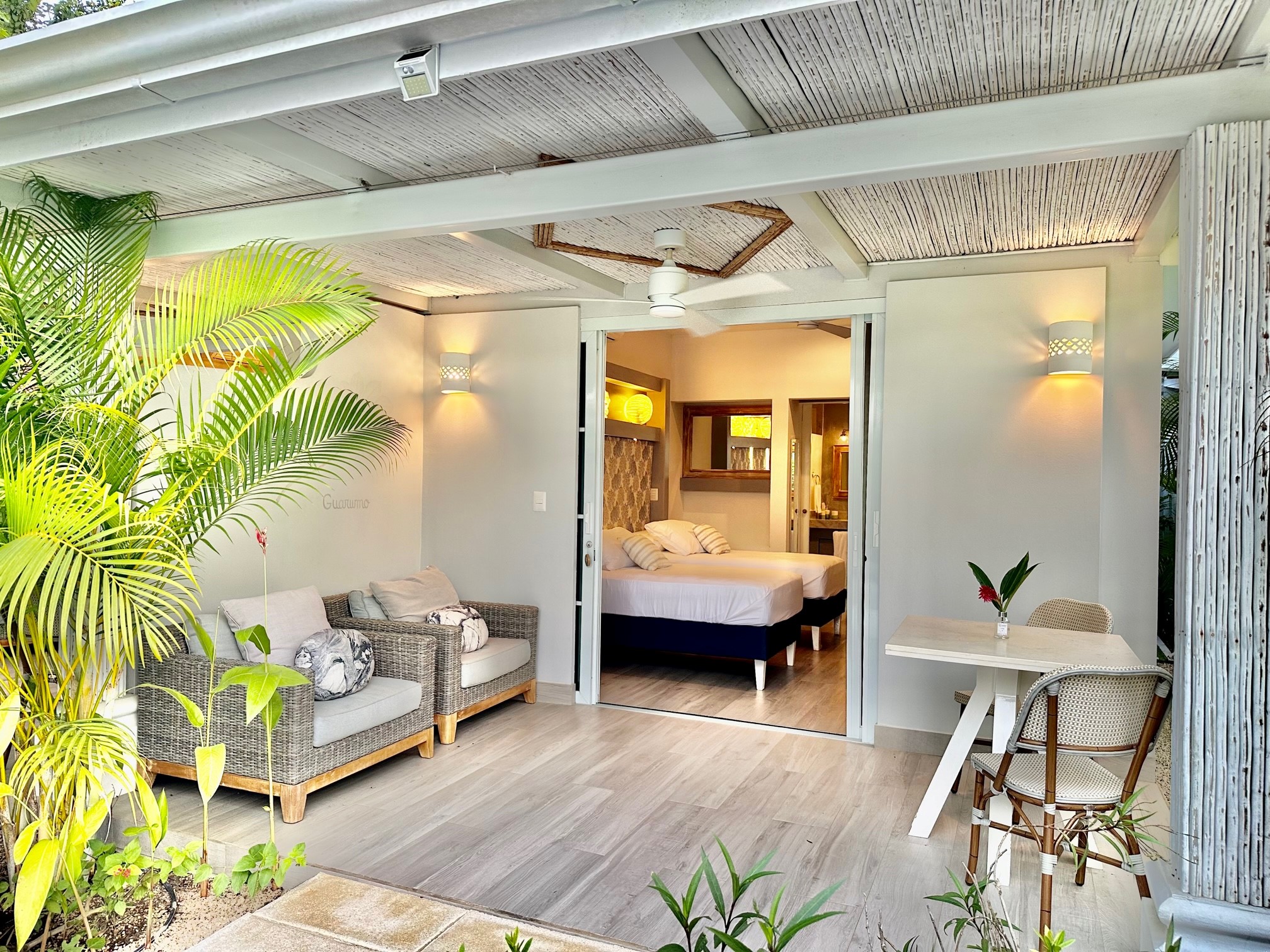 Outdoor Patio with all rooms