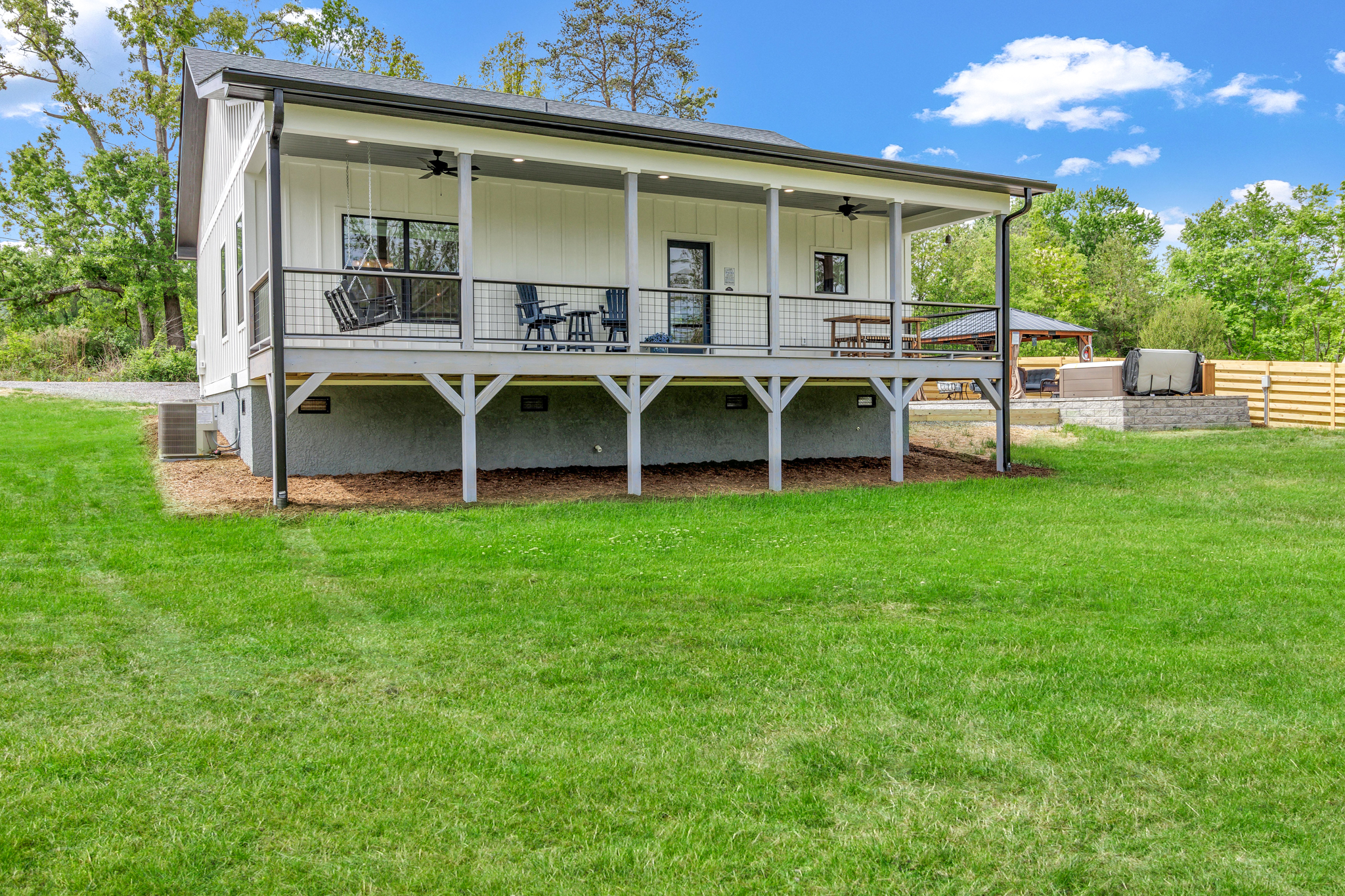 Private back porch - only accessible from inside house