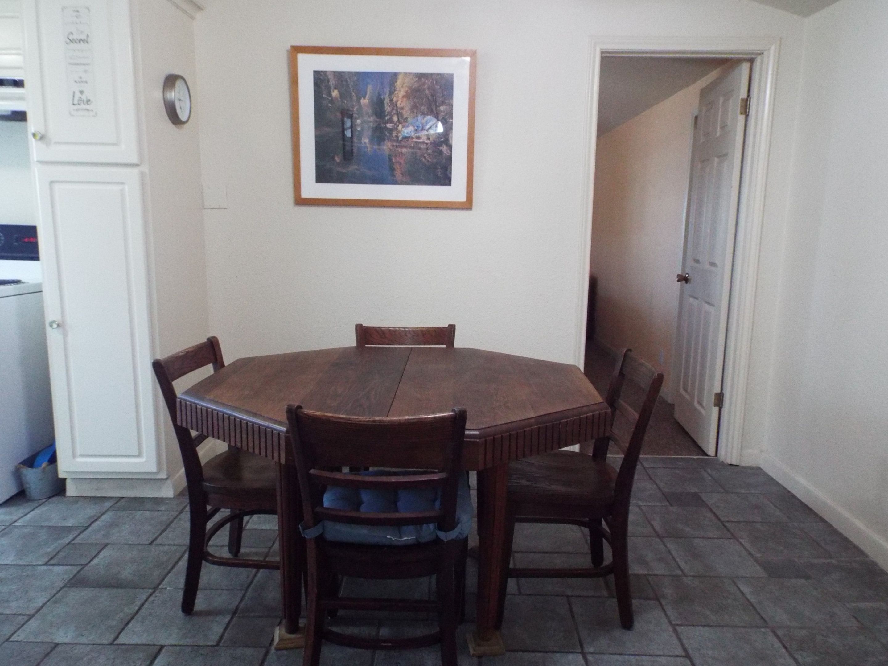 Dining table or room for game night!