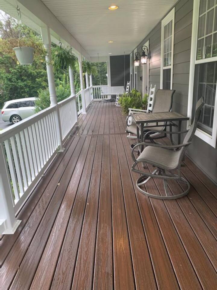 Front of wrap around porch