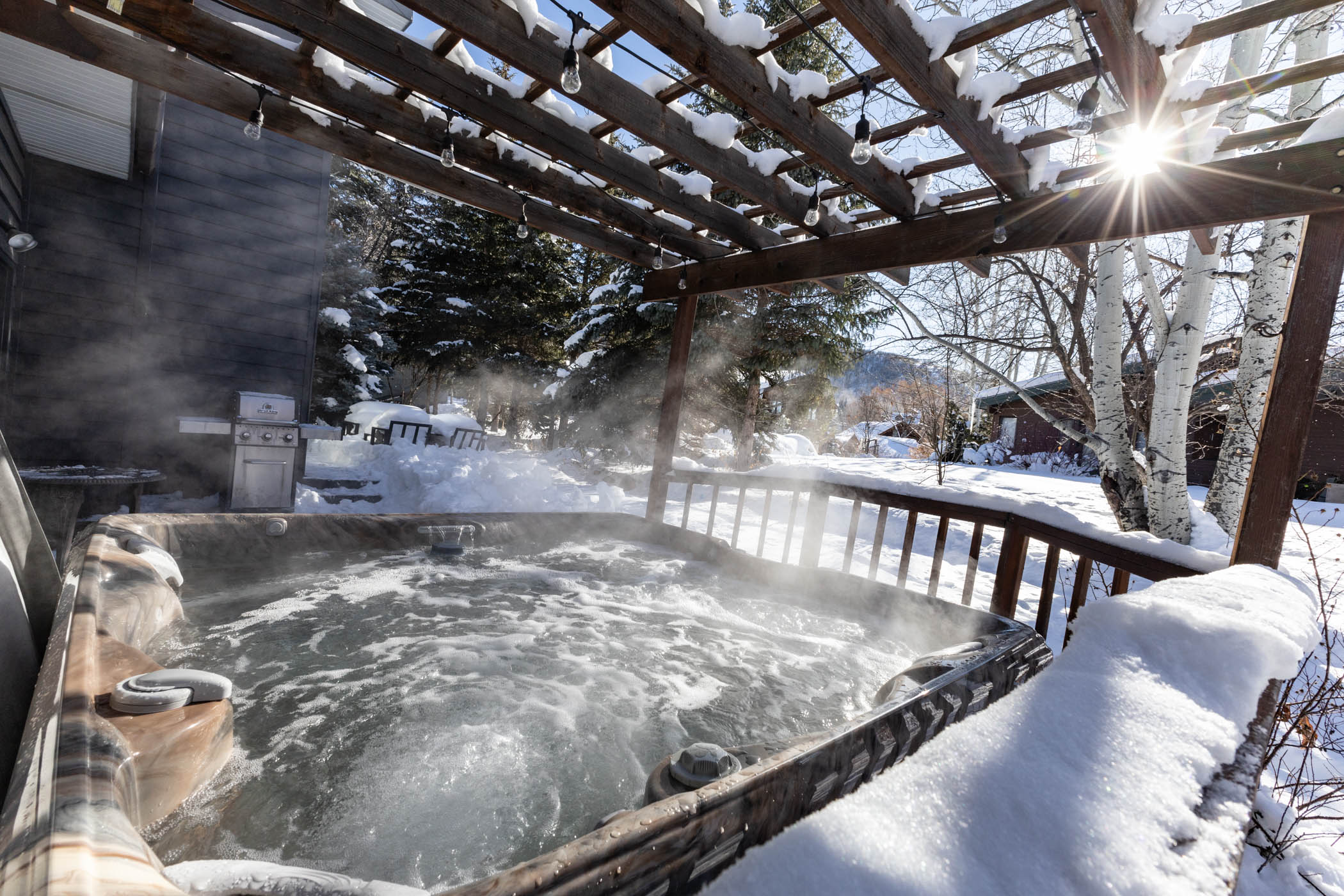 Private Backyard Hot Tub