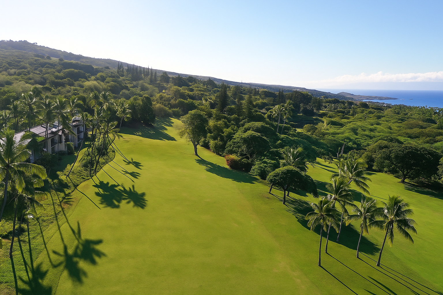 Beautiful ocean views from your private lanai, overlooking the 18th golf hole