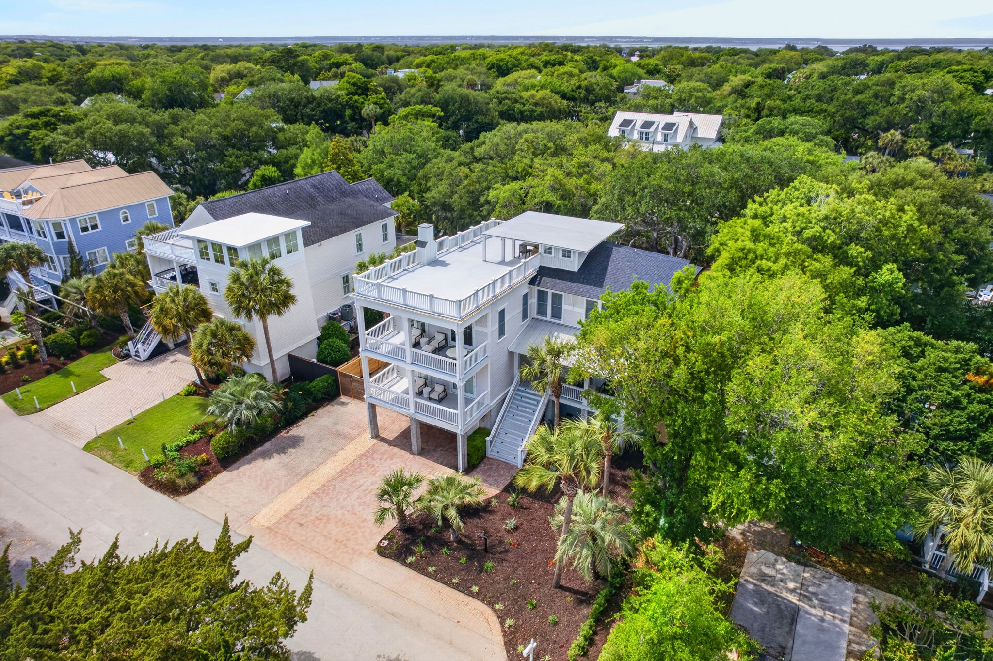 Aerial View | Sun Kissed by the Sea | 3007 Cameron Blvd | Isle of Palms, SC | IOP Escapes