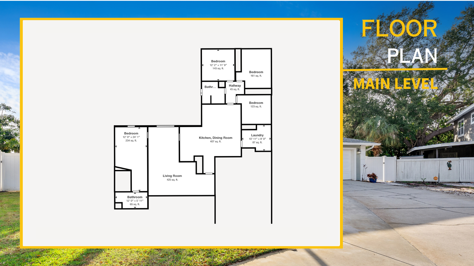 Floor #1: Features a seamless flow between the living room, kitchen/dining, bedrooms and bathrooms!