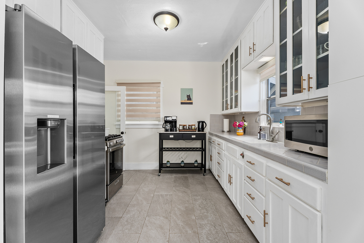 Coffee maker and essentials ready for your stay.