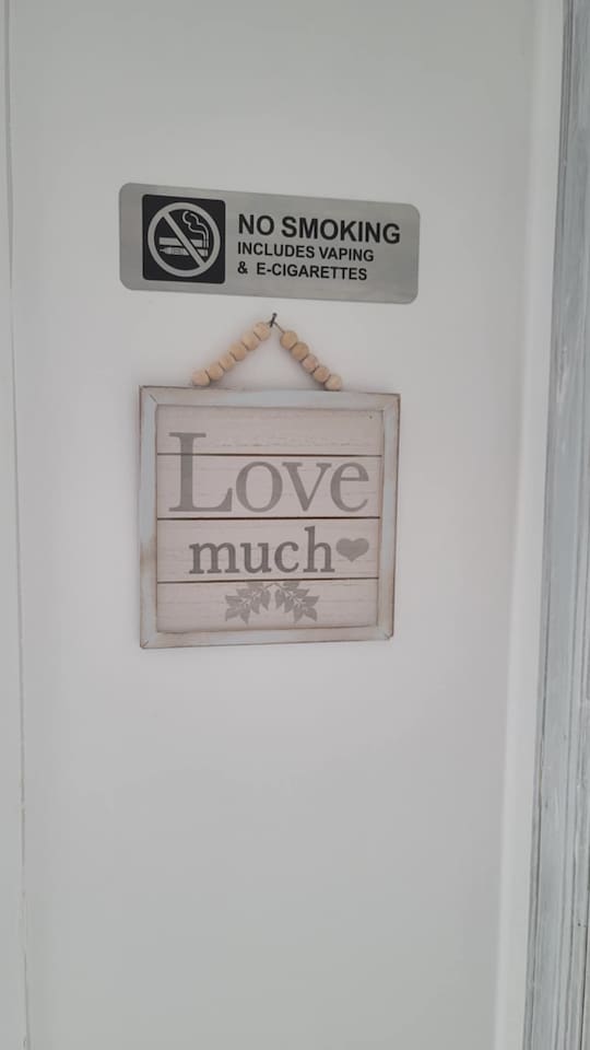 Smoking is allowed outside, there are ashtrays provided.