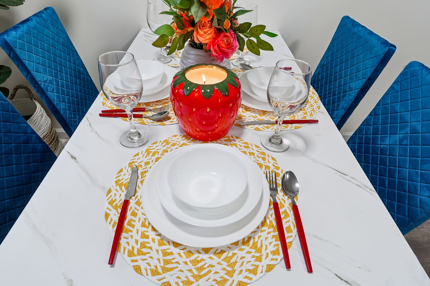Dining area fit for four, a perfect spot to share some laughs, enjoy delicious meals, and create lasting memories during your stay.