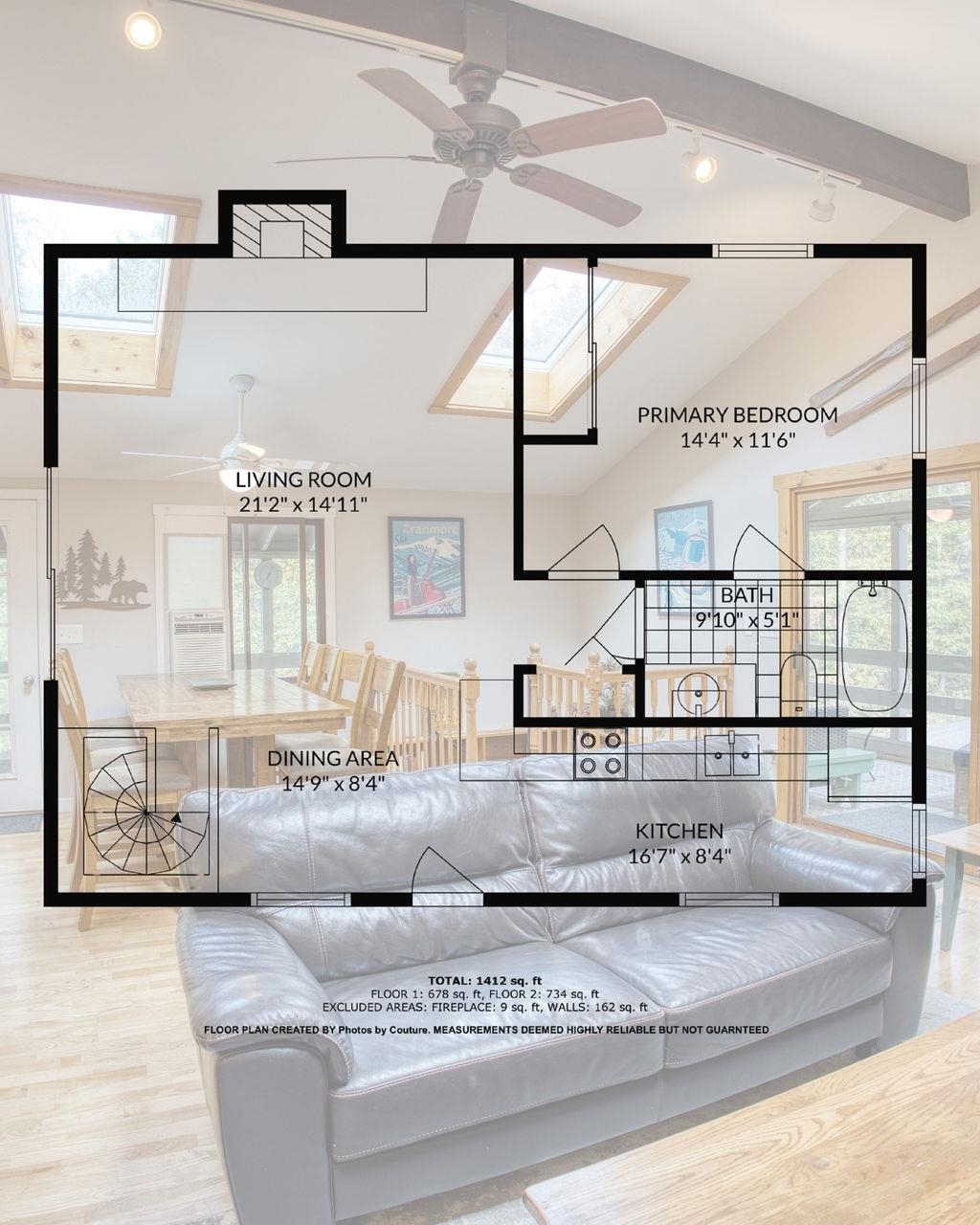 Visual floor plan for planning