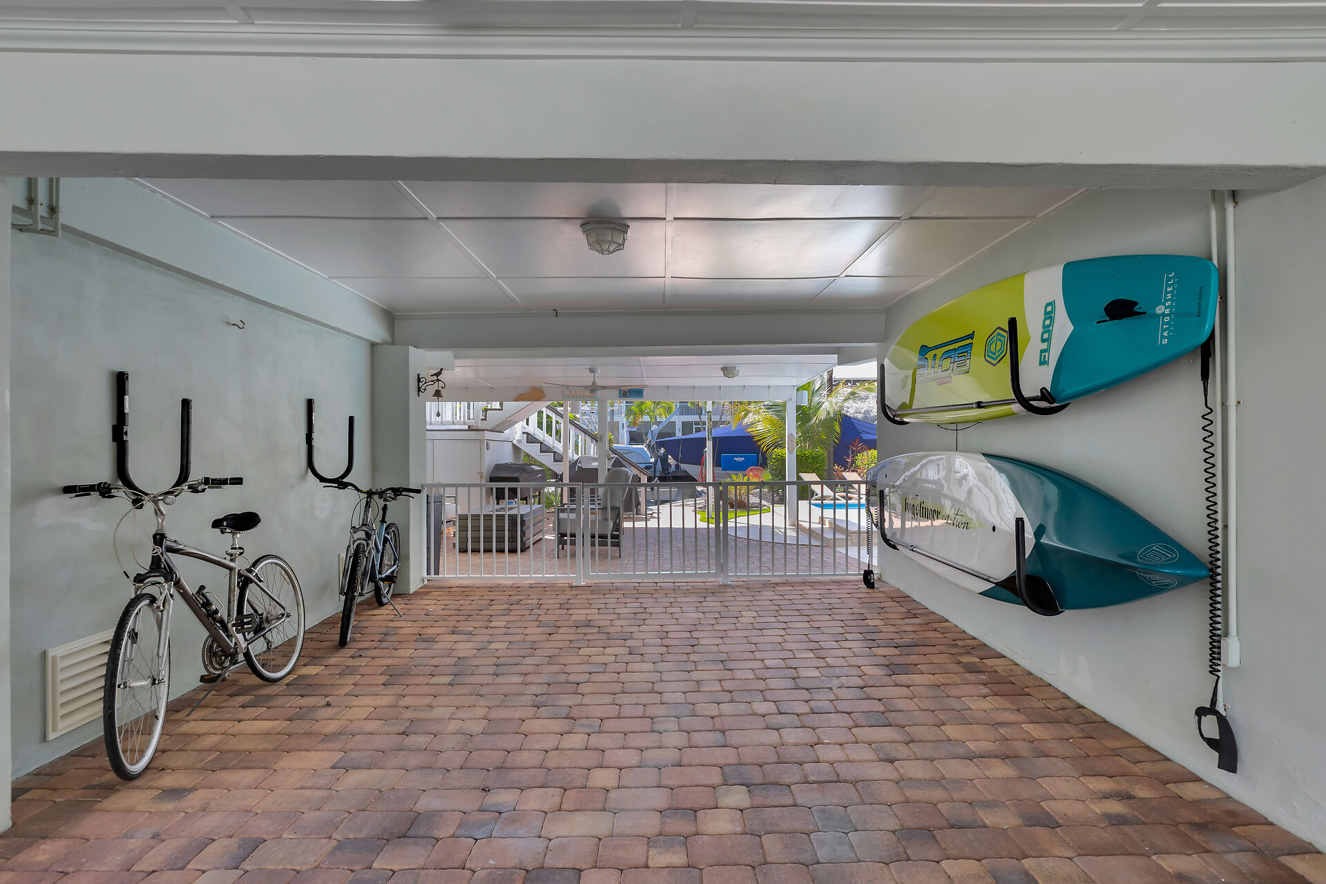 Bikes and paddle boards available for guest use