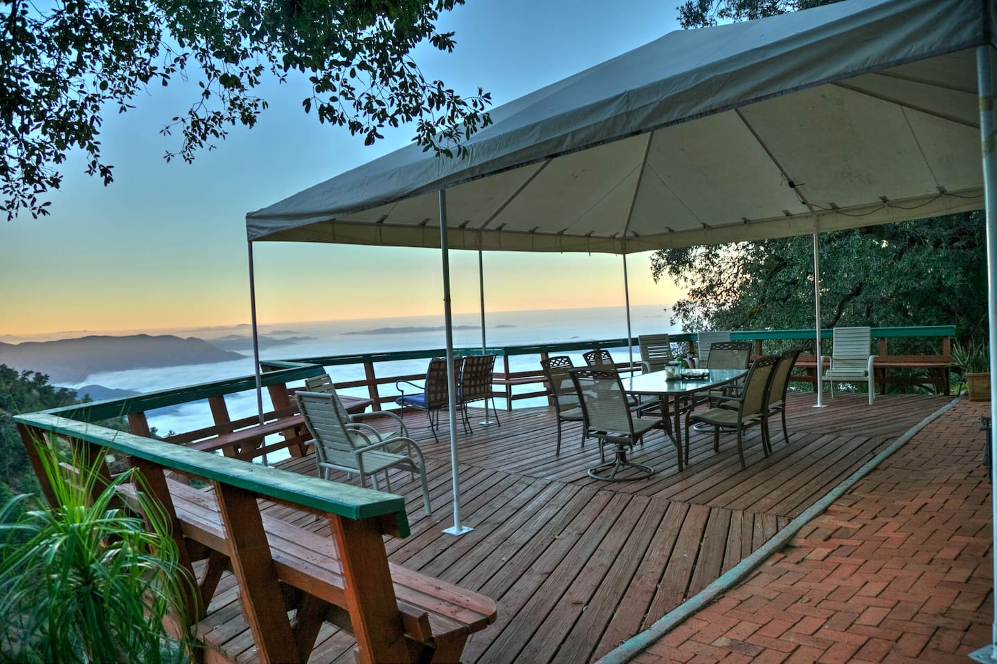 Endless views off of huge deck 