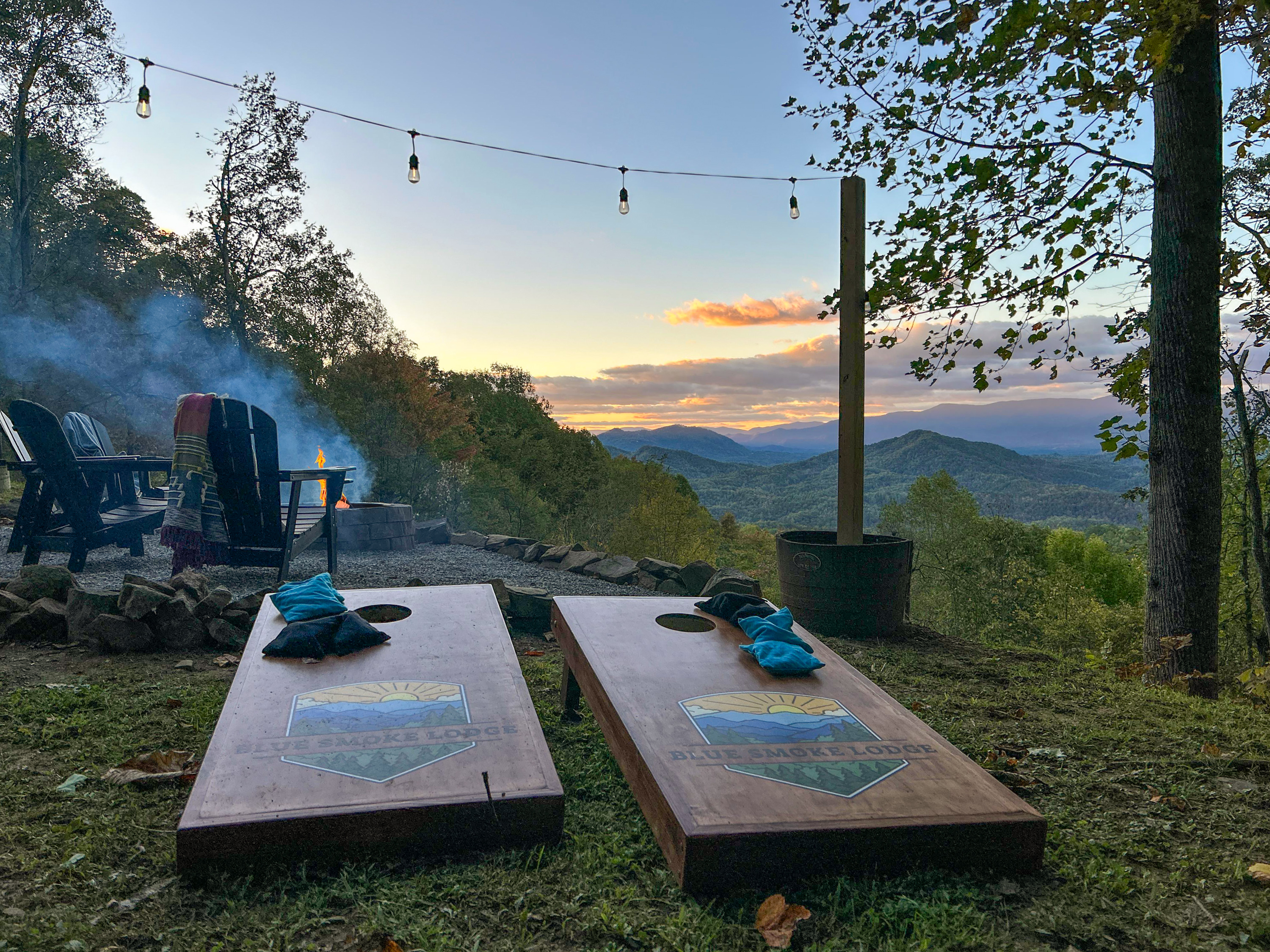 A game of cornhole will finish out the evening in style.