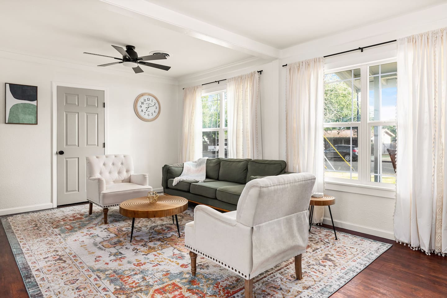 Comfortable lounging space to sit back and relax after a long day.