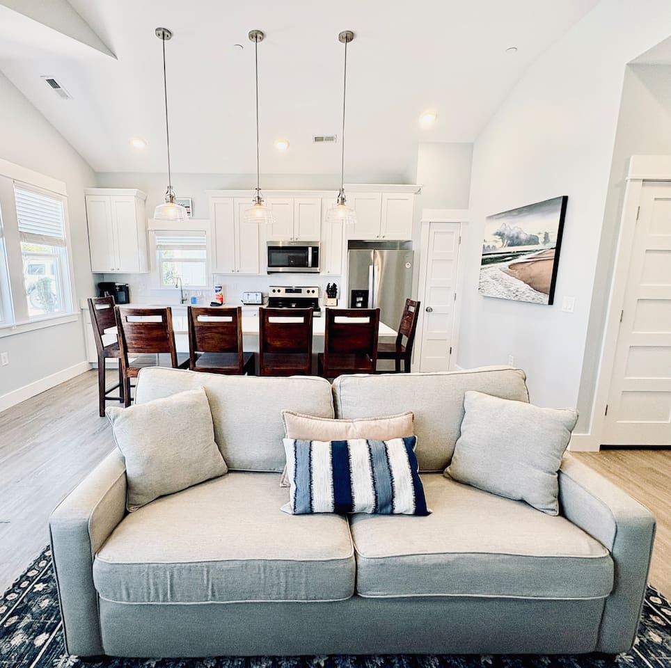 Comfortable seating area perfect for conversation and relaxation.