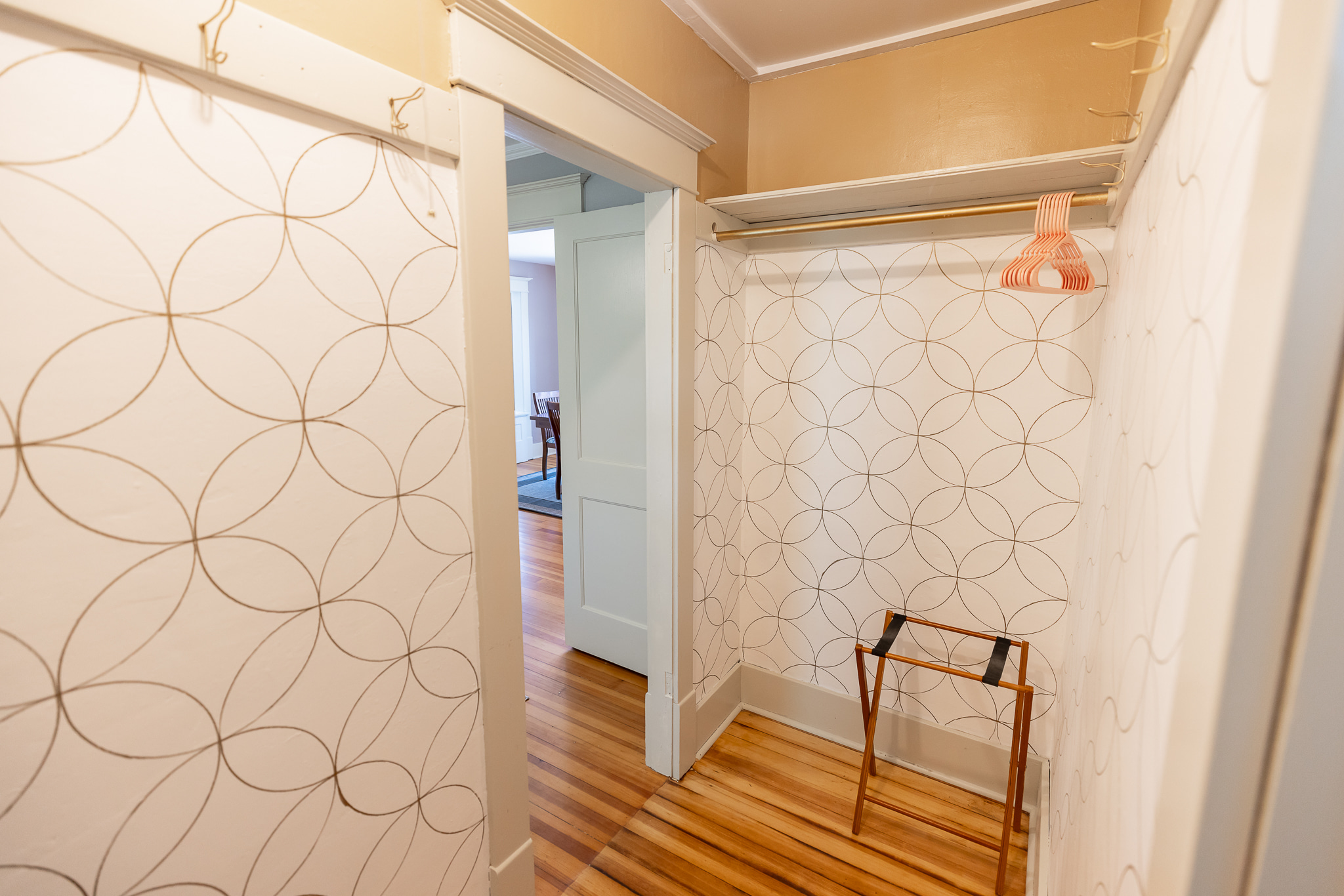 Hangers and luggage rack available for your use.