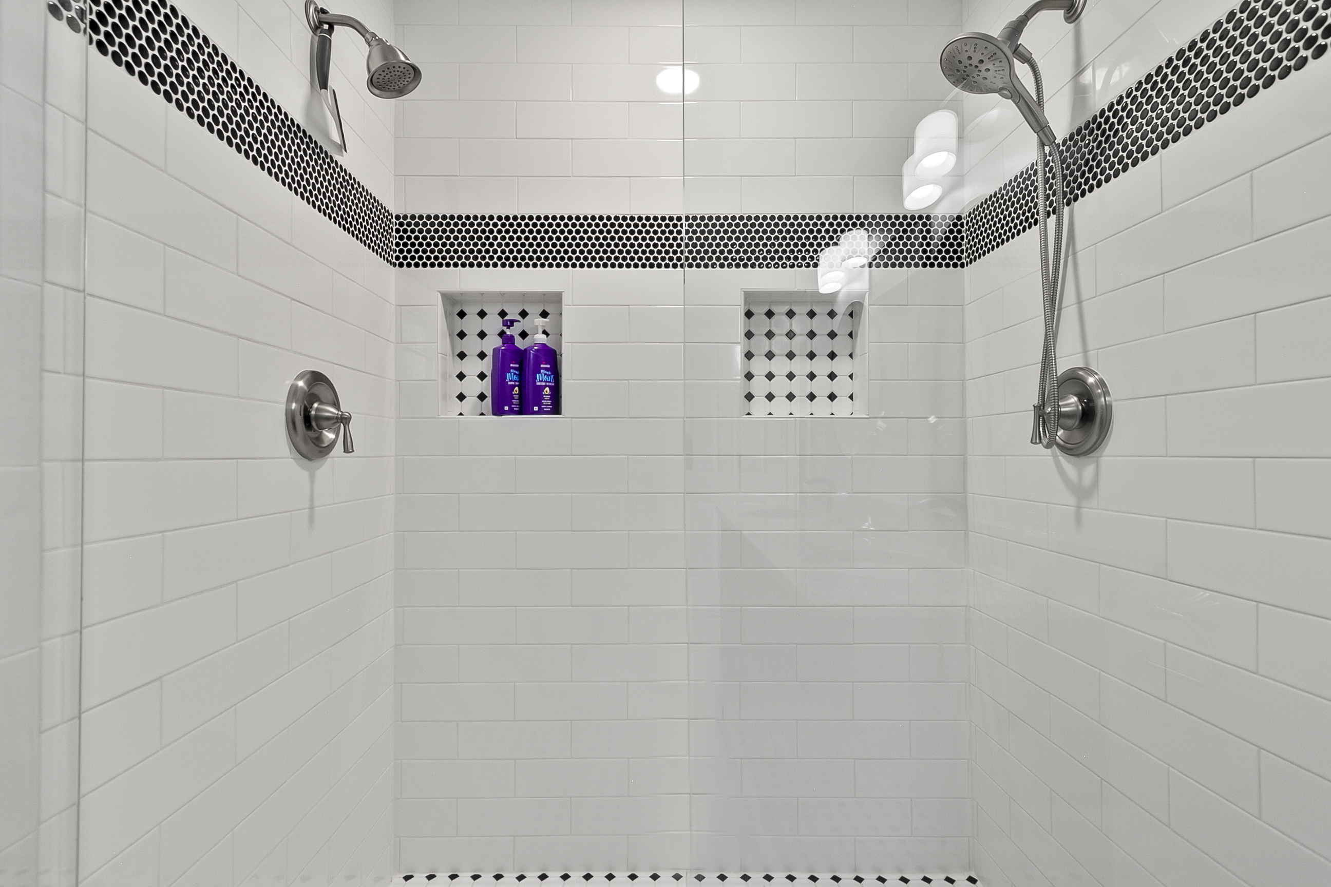 Master Bathroom l Double Shower Head