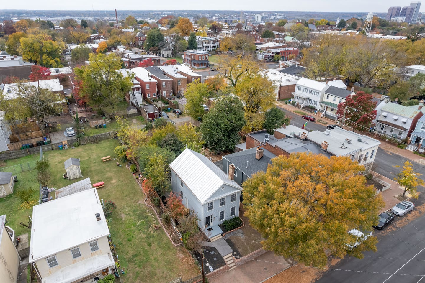 Charming Exterior: Experience Richmond's vibrant scenery from your private getaway!