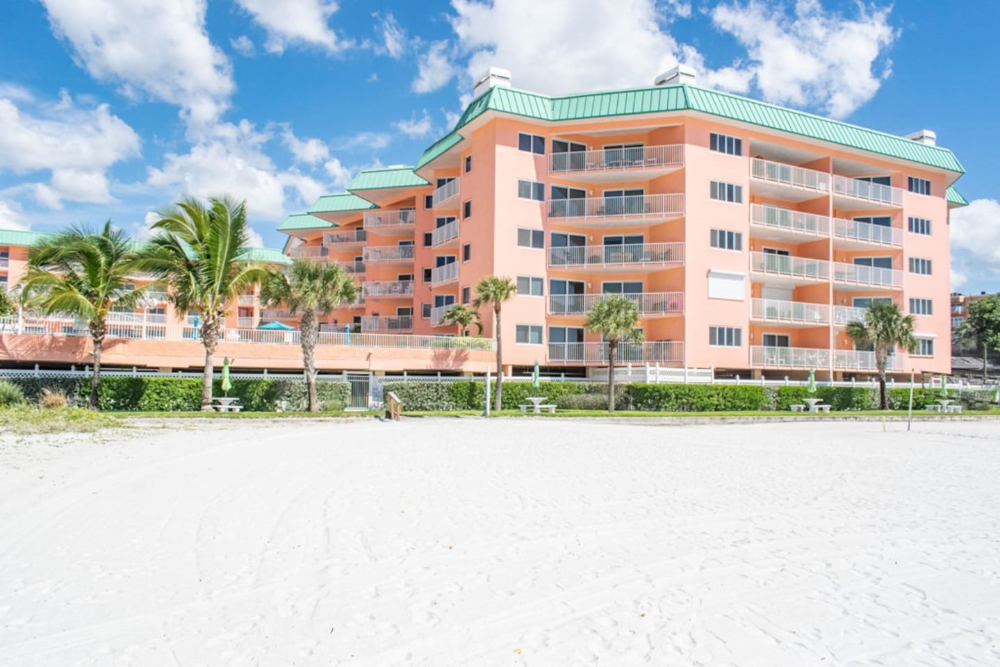 Beach view of our condo
