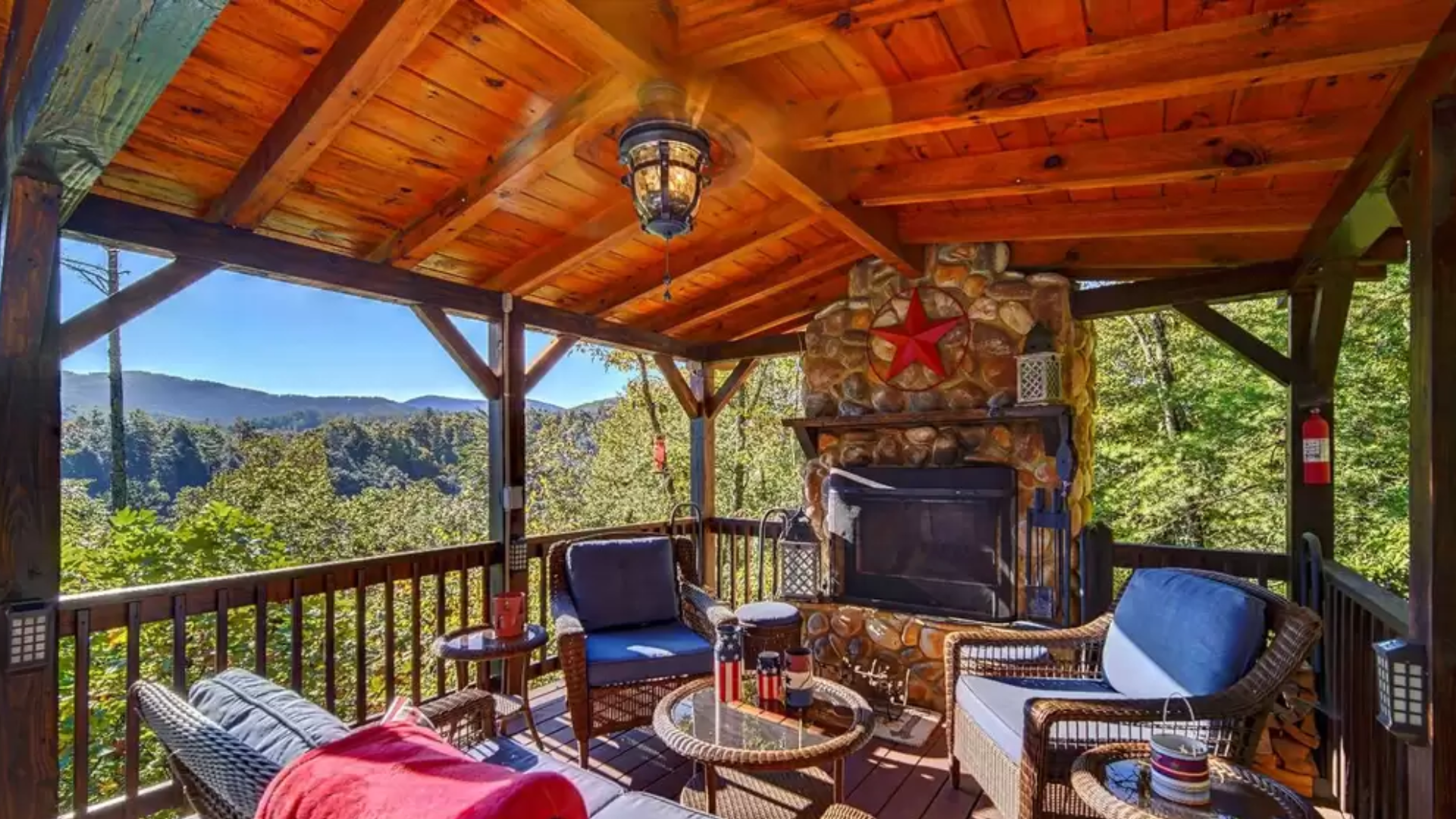 Welcome to Lair of the Bear, your private retreat in the Blue Ridge mountains!  Share stories around the outdoor fire place.