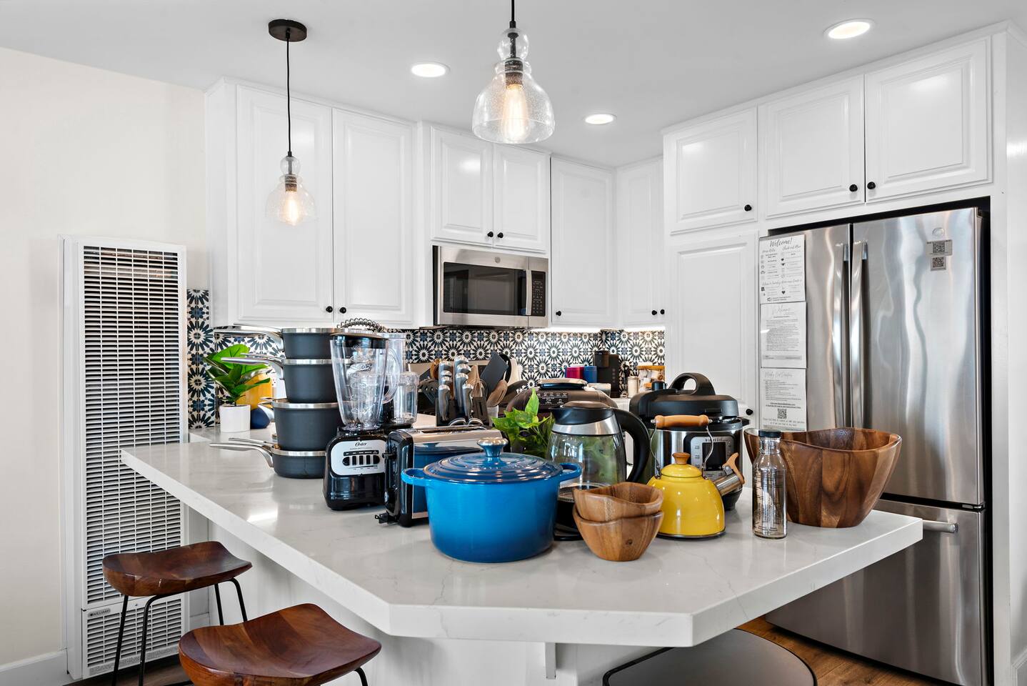 We provide Keurig coffee makers and pods to start every day right :)